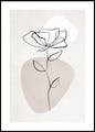 Botanical Lines No1 Poster