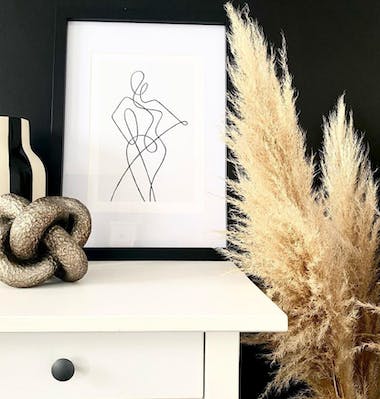 Minimalist line art prints abstract wall art fashion prints