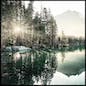 Morning View Lake Poster
