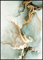 Abstract Green Marble No2