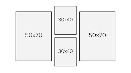 Gallery wall template