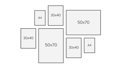 Gallery wall template