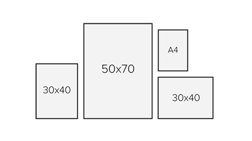Gallery wall template